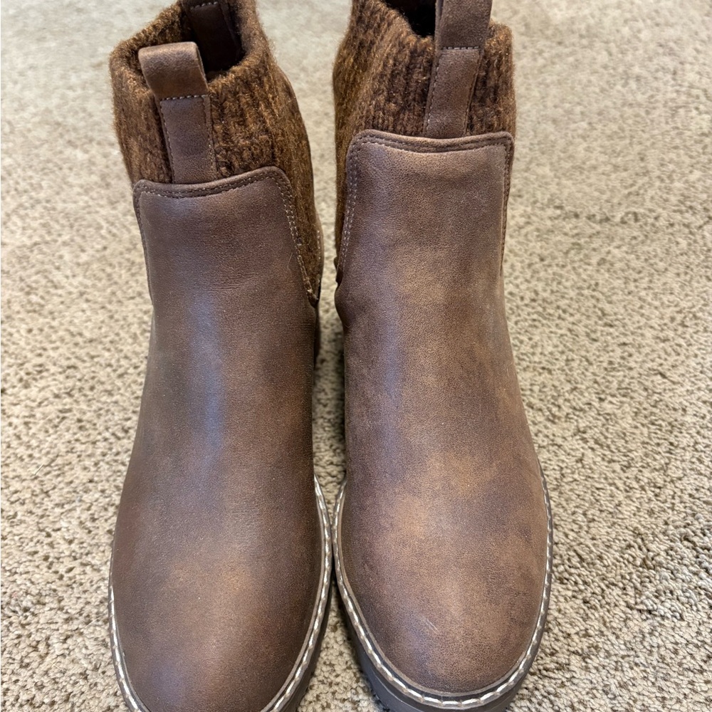 Steve Madden Brown Ankle Booties